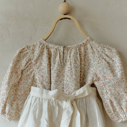 【韓国直送便】ko155 Flower shirring dress / 1color / XS(75)-XL(115) / aladin kids 2024fw