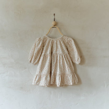 【韓国直送便】ko155 Flower shirring dress / 1color / XS(75)-XL(115) / aladin kids 2024fw