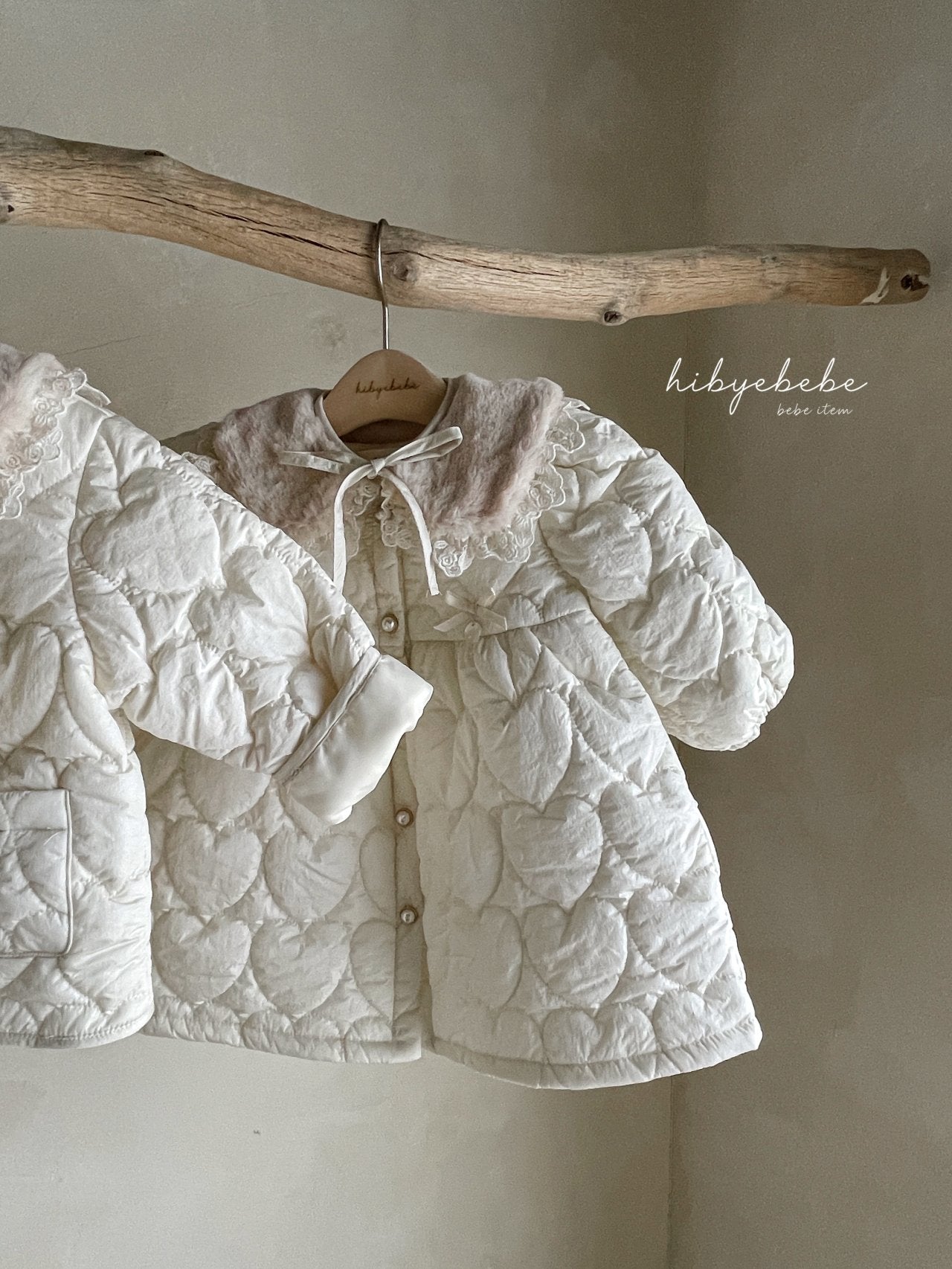 【韓国直送便】PureHeartquilting one-piece / 80-100 / hibyebebe 2024fw / ko199