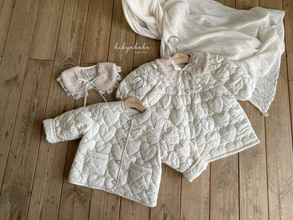 【韓国直送便】PureHeartquilting one-piece / 80-100 / hibyebebe 2024fw / ko199