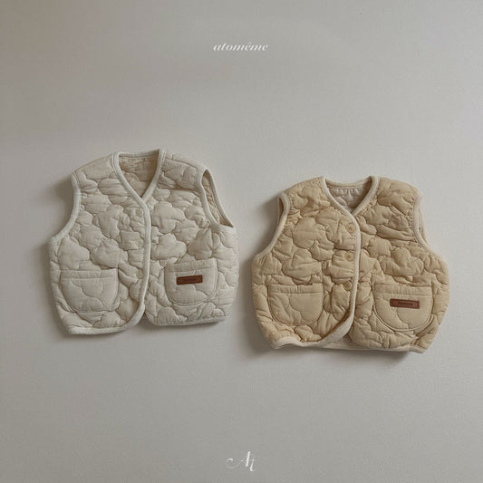 【韓国直送便】Cloud Quilting Vest / 2color / 80-110 / atomeme 2024fw / ko215