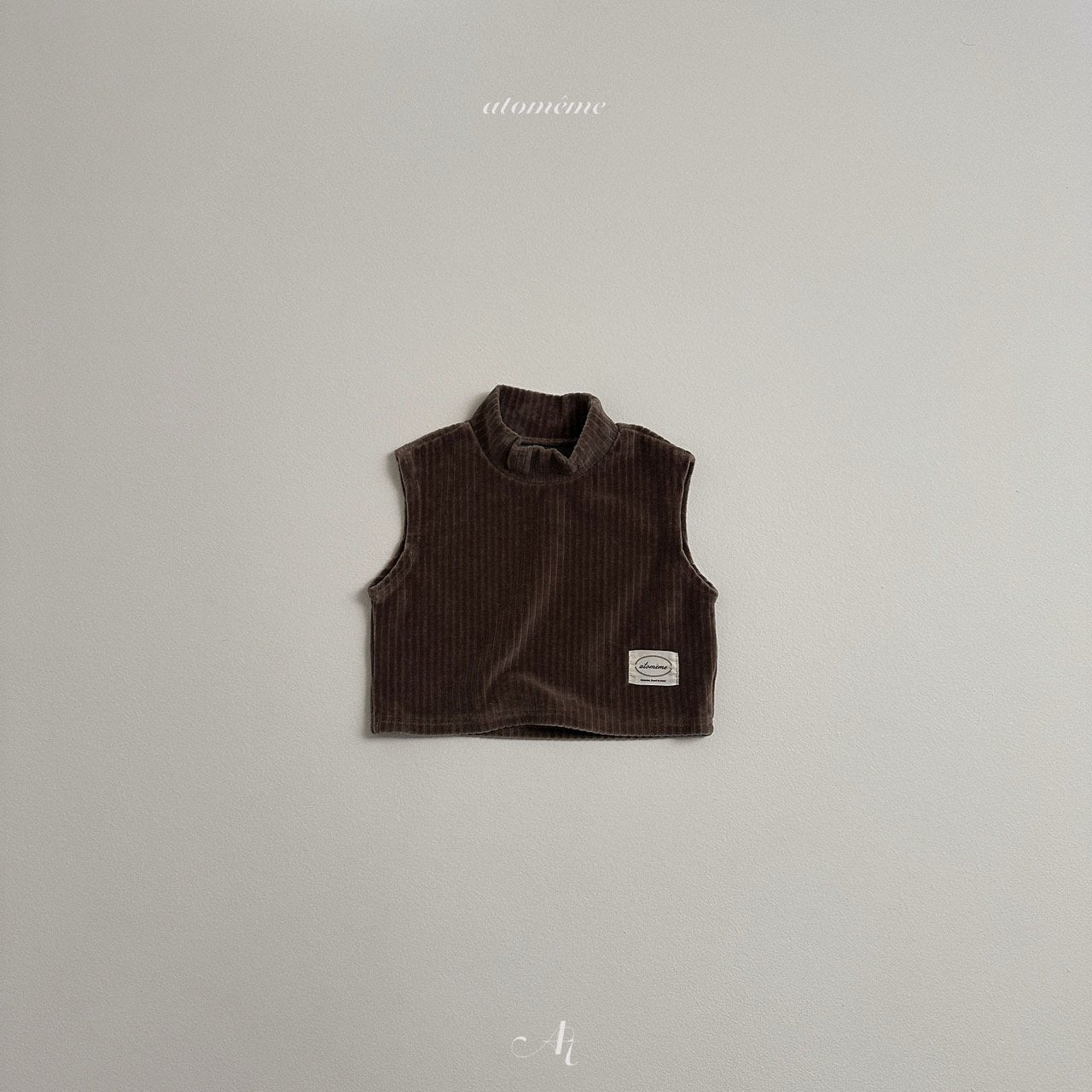 【韓国直送便】Cocoa Ribbed Vest / 2color / 80-110 / atomeme 2024fw / ko220