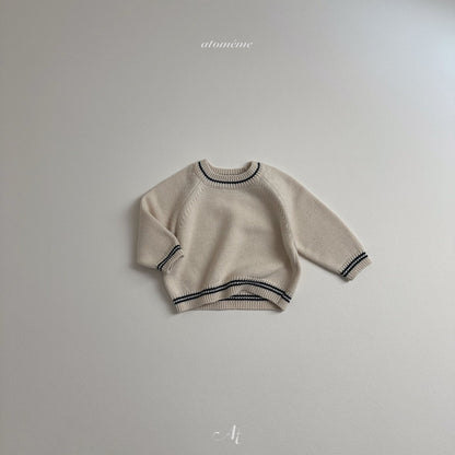 【韓国直送便】Oatmeal knit / 2color / 80-110 / atomeme 2024fw / ko227