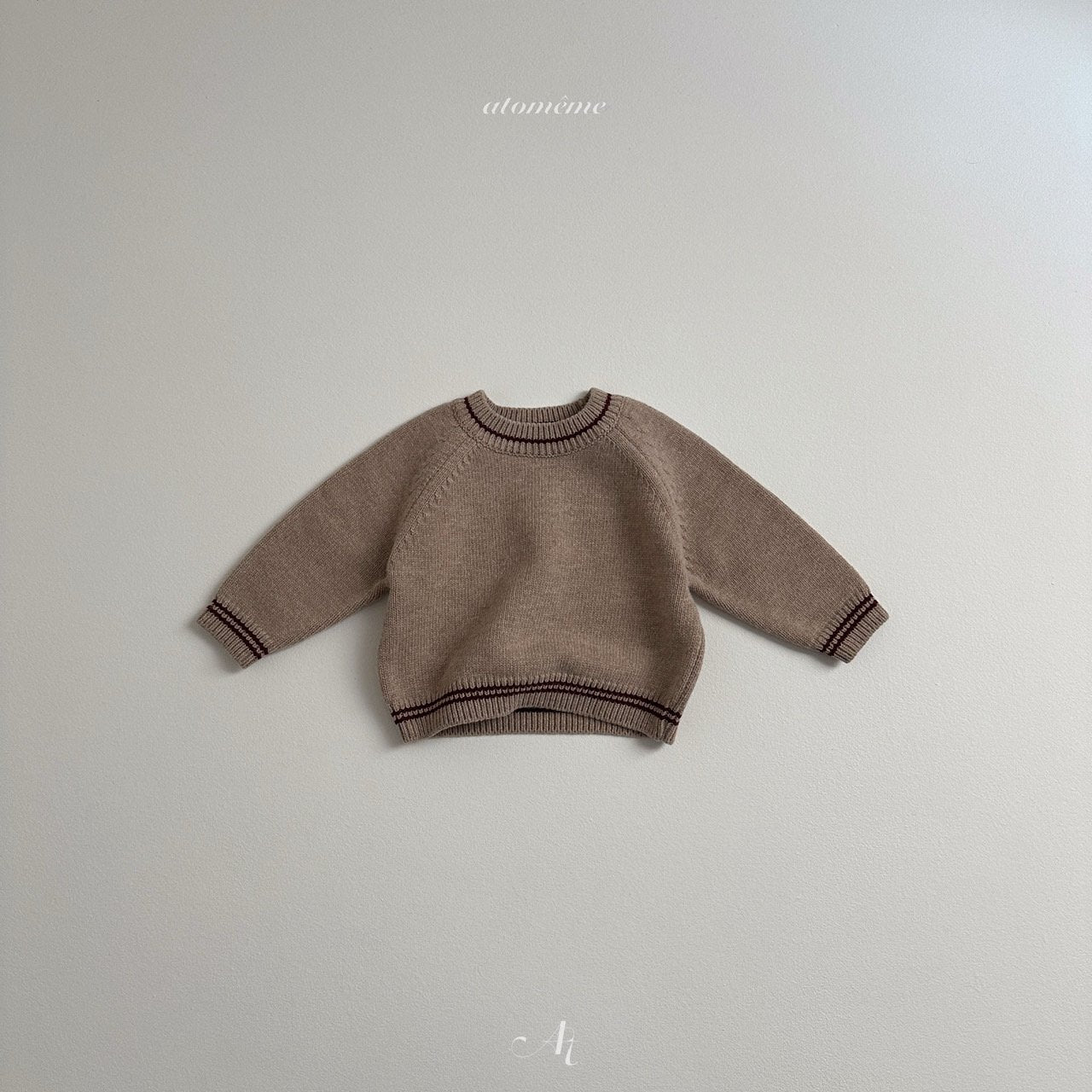 【韓国直送便】Oatmeal knit / 2color / 80-110 / atomeme 2024fw / ko227