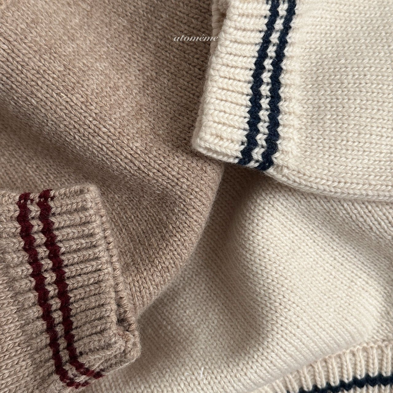 【韓国直送便】Oatmeal knit / 2color / 80-110 / atomeme 2024fw / ko227