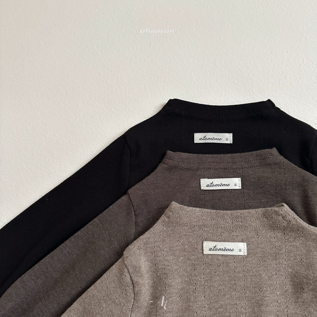 【韓国直送便】Soft high neck T / 3color / 80-110 / atomeme 2024fw / ko236