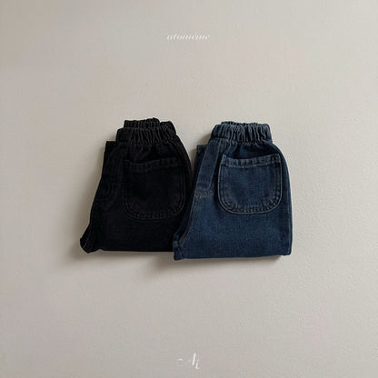 【韓国直送便】Pocket Denim Pants / 2color / 80-110 / atomeme 2024fw / ko243