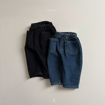 【韓国直送便】Pocket Denim Pants / 2color / 80-110 / atomeme 2024fw / ko243