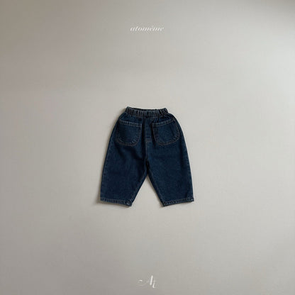 【韓国直送便】Pocket Denim Pants / 2color / 80-110 / atomeme 2024fw / ko243