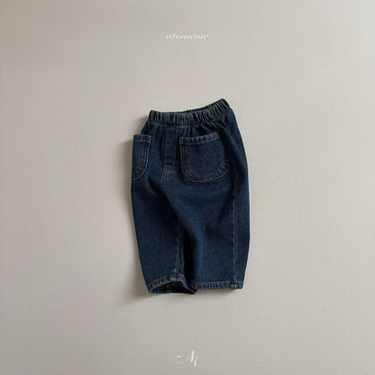 【韓国直送便】Pocket Denim Pants / 2color / 80-110 / atomeme 2024fw / ko243