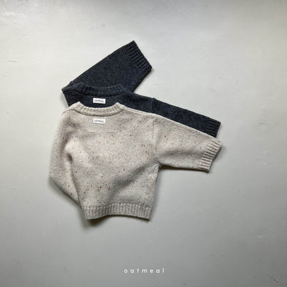 【韓国直送便】Seed round knit  / 90-120cm相当 /  oatmeal 2024fw / ko253