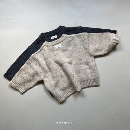 【韓国直送便】Seed round knit  / 90-120cm相当 /  oatmeal 2024fw / ko253