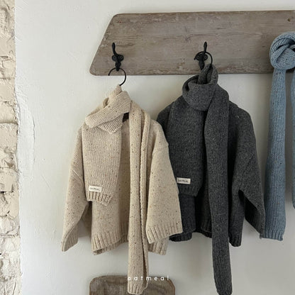 【韓国直送便】Seed round knit  / 90-120cm相当 /  oatmeal 2024fw / ko253