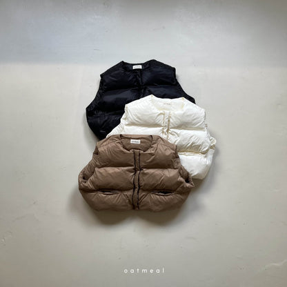 【韓国直送便】Cloud Padding Vest  / 90-120cm相当 /  oatmeal 2024fw / ko254