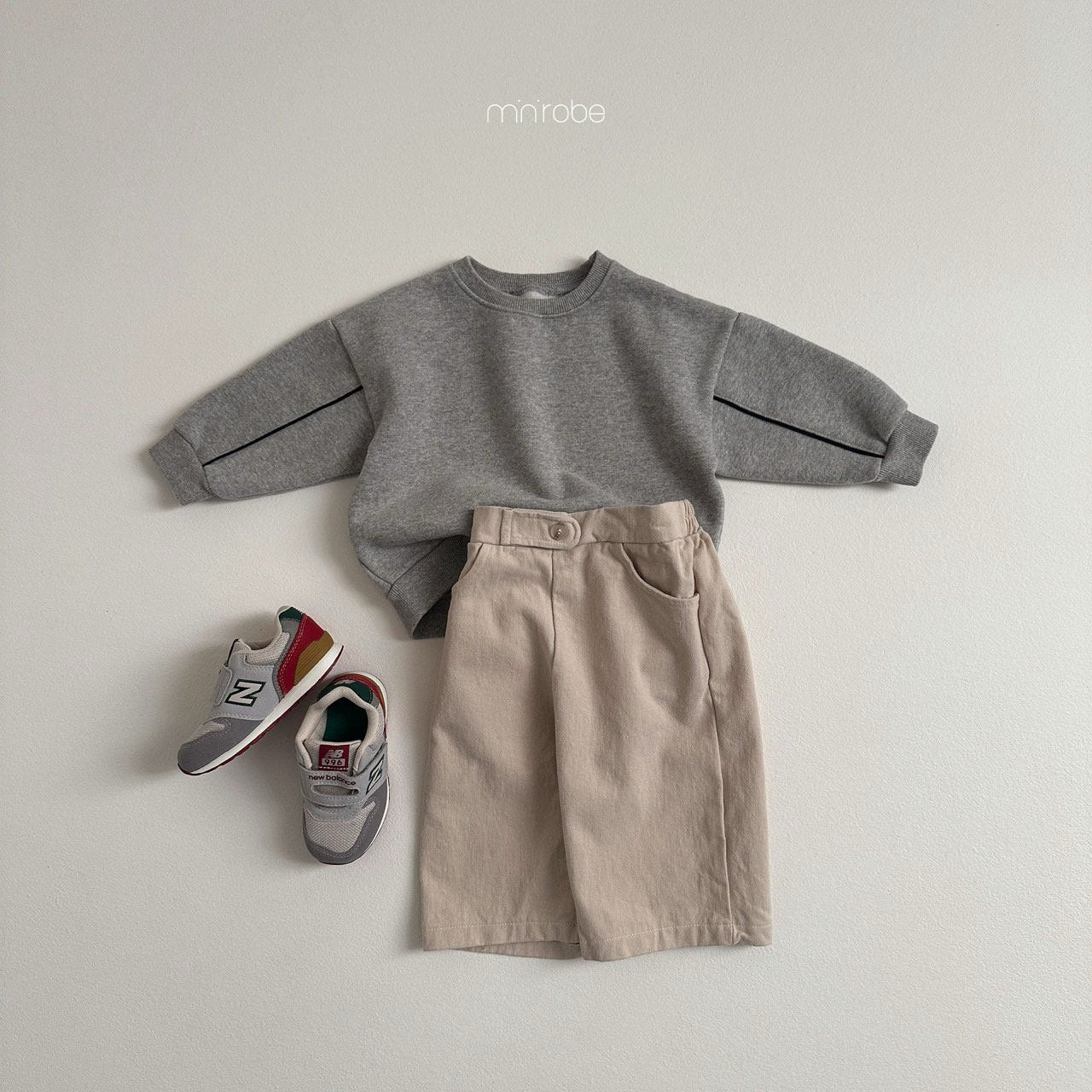 【韓国直送便】Pitch button pants / 3color / 80-110 / minirobe 2024fw / ko265