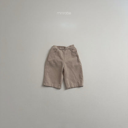 【韓国直送便】Pitch button pants / 3color / 80-110 / minirobe 2024fw / ko265