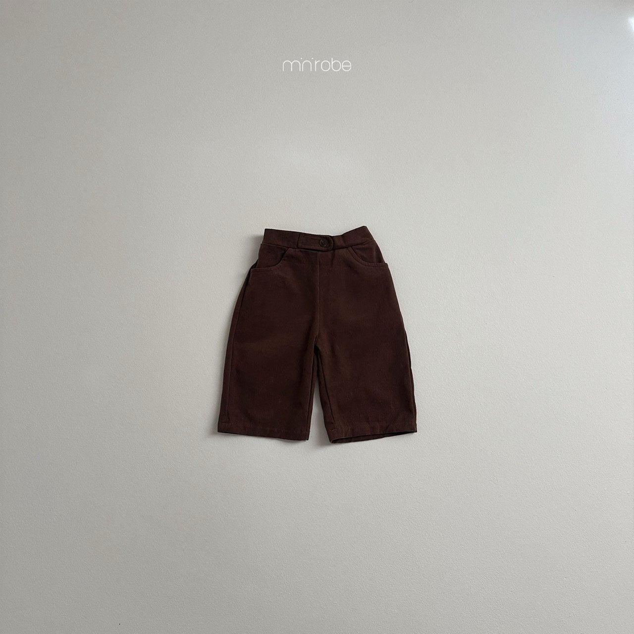 【韓国直送便】Pitch button pants / 3color / 80-110 / minirobe 2024fw / ko265