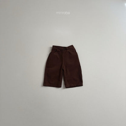 【韓国直送便】Pitch button pants / 3color / 80-110 / minirobe 2024fw / ko265