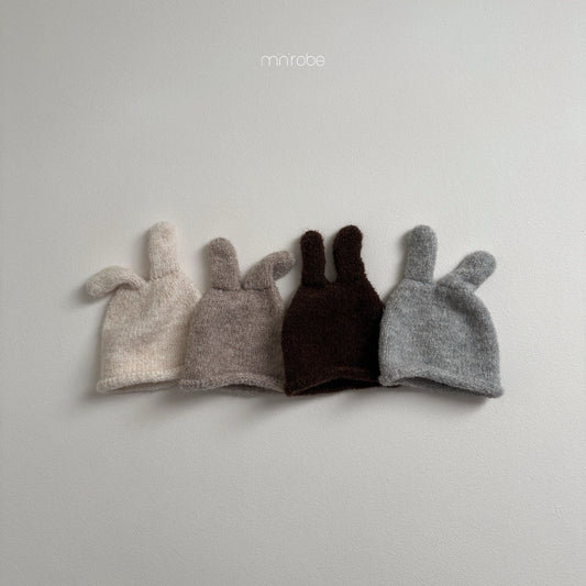 【韓国直送便】Rabbit beanie  / 4color / 80-110 / minirobe 2024fw / ko268