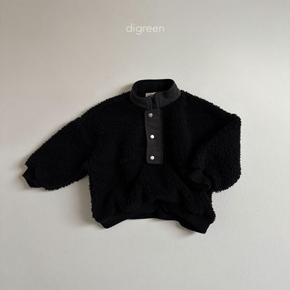 【韓国直送便】fleece half-zip up sweatshirt   / 90-130cm相当 /  digreen 2024fw / ko279