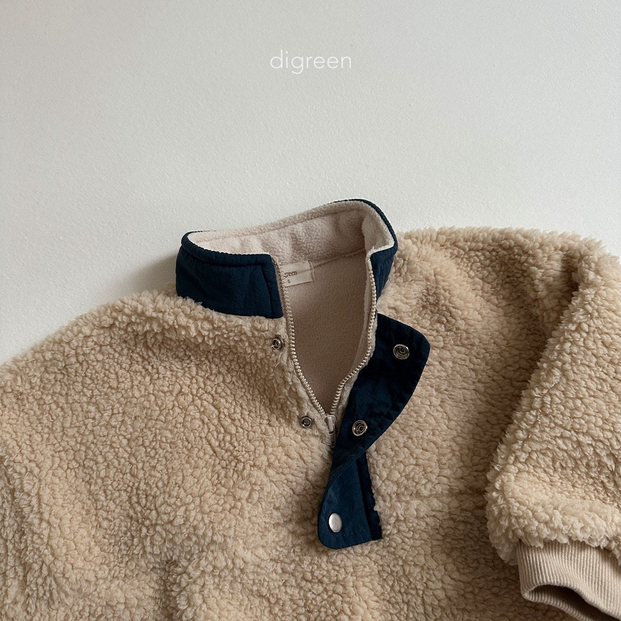 【韓国直送便】fleece half-zip up sweatshirt   / 90-130cm相当 /  digreen 2024fw / ko279