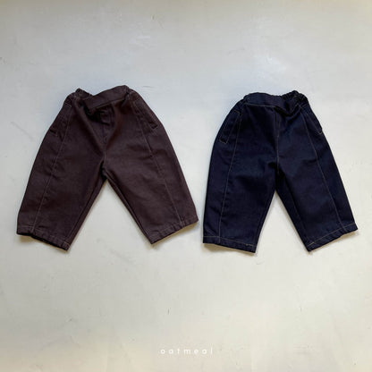 【韓国直送便】 Walker Denim pants  / 80-120cm相当 /  oatmeal 2024fw / ko294