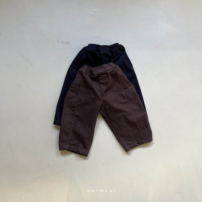 【韓国直送便】 Walker Denim pants  / 80-120cm相当 /  oatmeal 2024fw / ko294