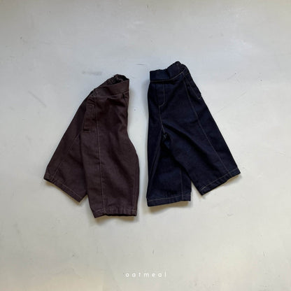 【韓国直送便】 Walker Denim pants  / 80-120cm相当 /  oatmeal 2024fw / ko294