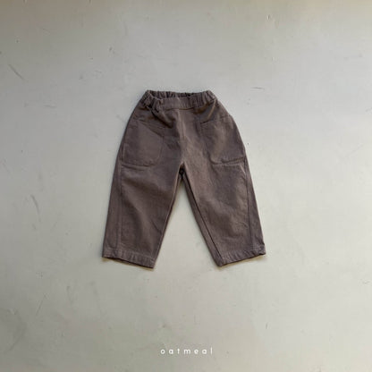 【韓国直送便】Day Peach pants / 80-120cm相当 /  oatmeal 2024fw / ko295