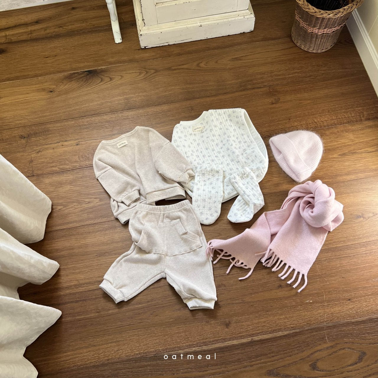 【韓国直送便】Beauty Bebe Vest Set / 80-120cm相当 /  oatmeal 2024fw / ko304