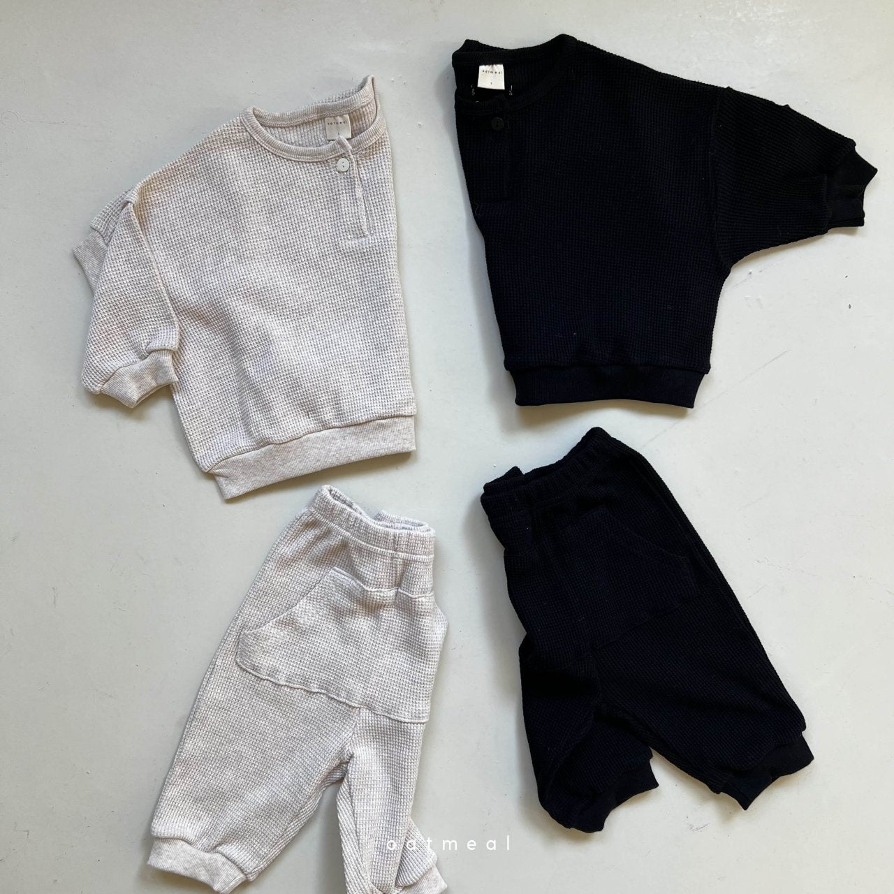 【韓国直送便】Baby | Shopper Bebe Bloomer Set / 70-80cm相当 /  oatmeal 2024fw / ko306