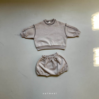 【韓国直送便】Baby | Shine Bebe Suit / 70-80cm相当 /  oatmeal 2024fw / ko307