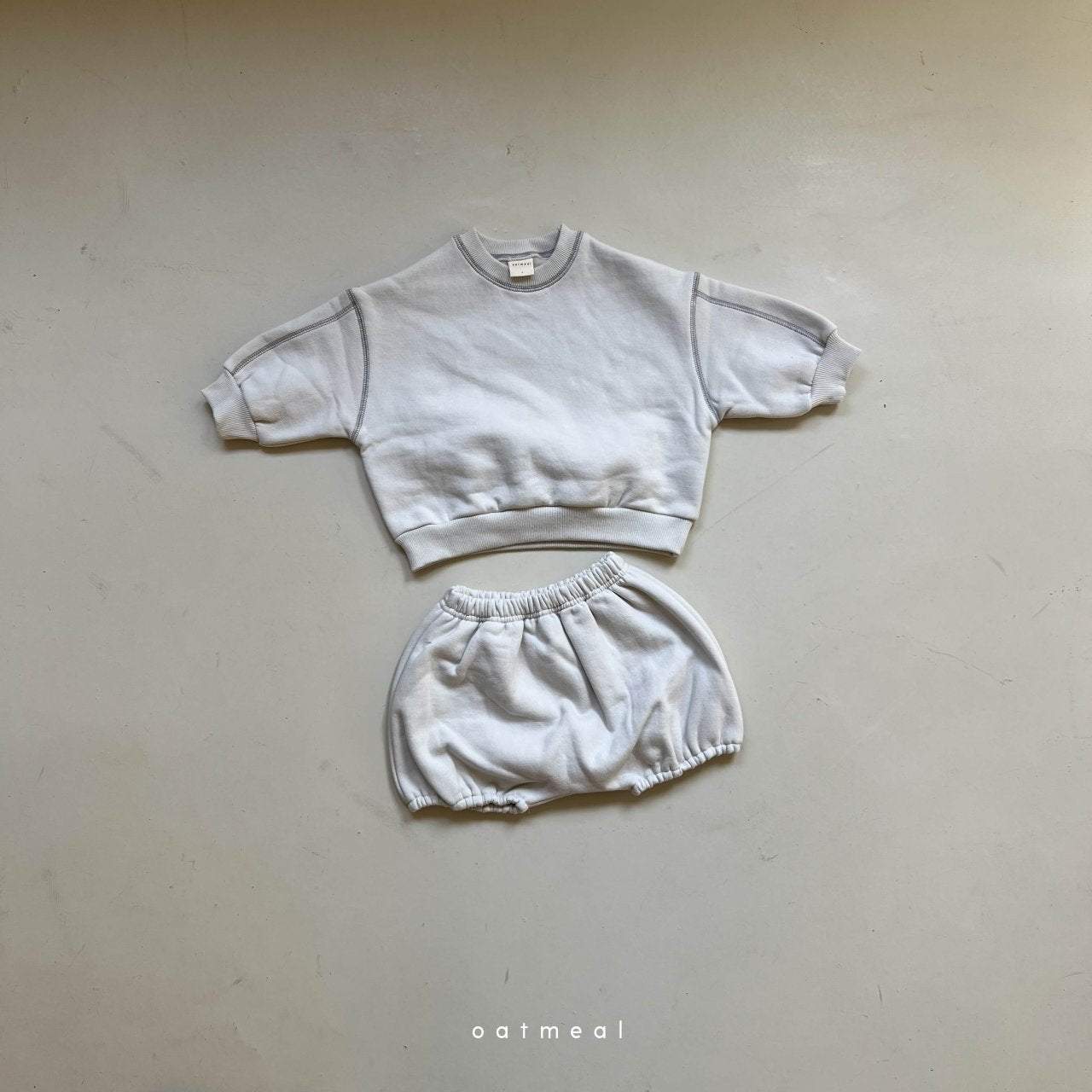 【韓国直送便】Baby | Shine Bebe Suit / 70-80cm相当 /  oatmeal 2024fw / ko307