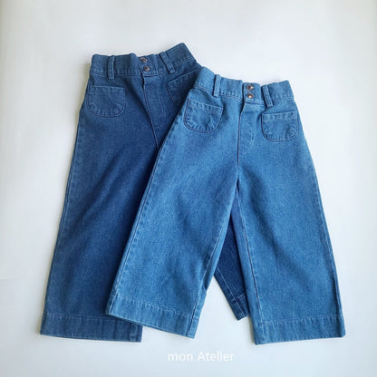 【韓国直送便】kimo ittem pants / 90-130cm相当 /  mon atelier  2024winter / ko312