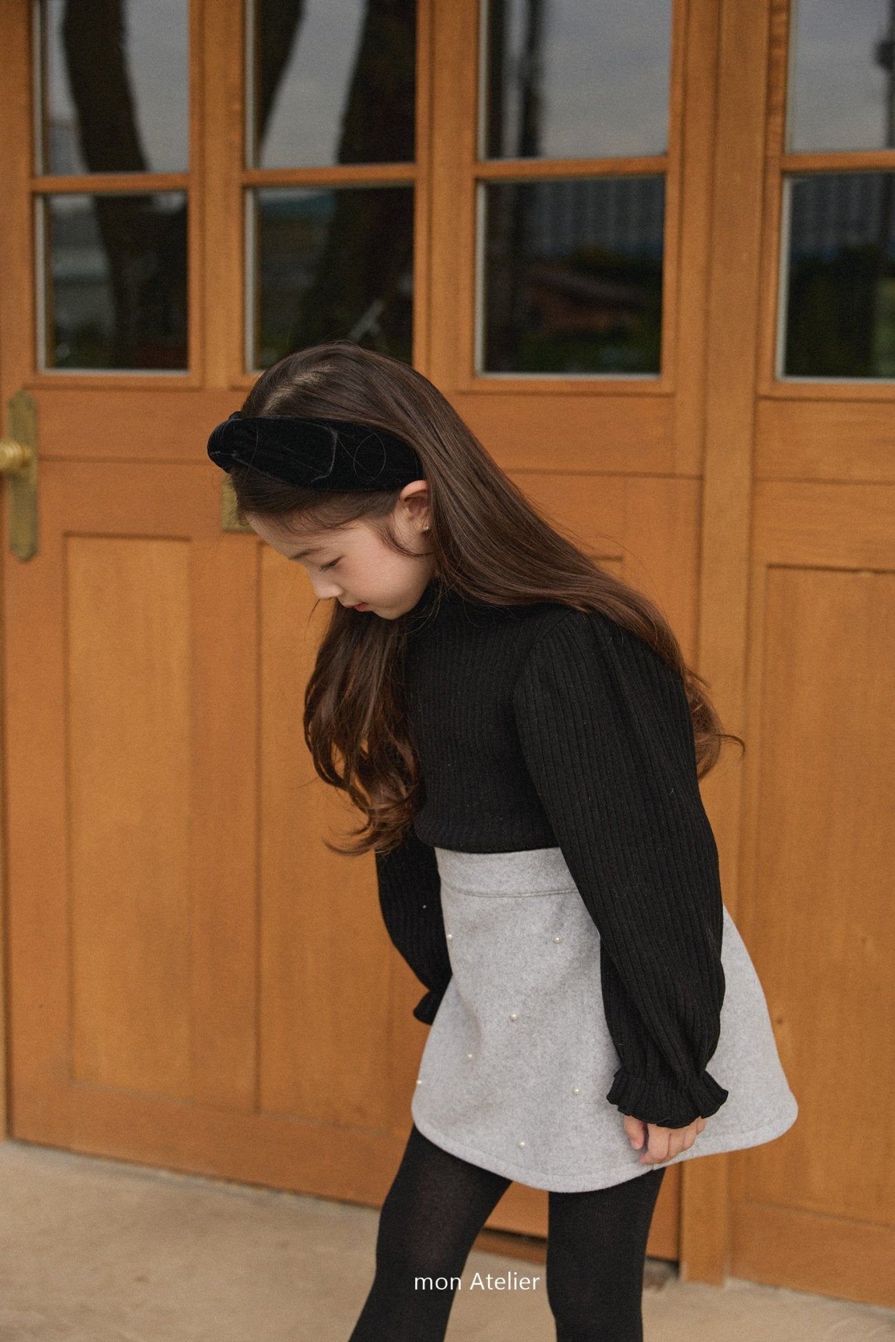 【韓国直送便】peal skirt / 90-130cm相当 /  mon atelier  2024winter / ko317