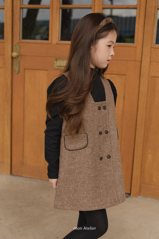 【韓国直送便】newtro one-piece / 90-130cm相当 /  mon atelier  2024winter / ko322