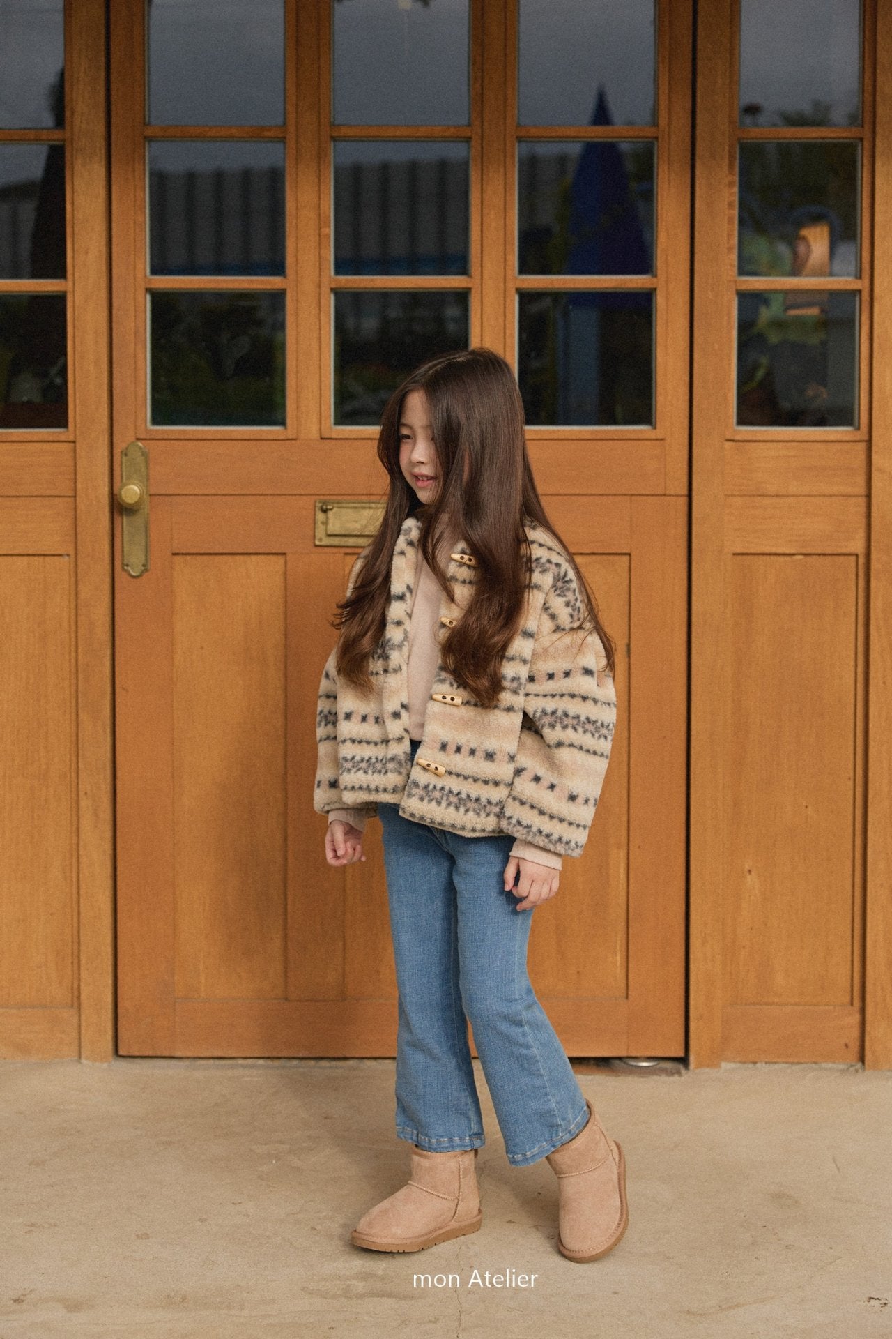 【韓国直送便】nordic cardigan / 90-130cm相当 /  mon atelier  2024winter / ko324