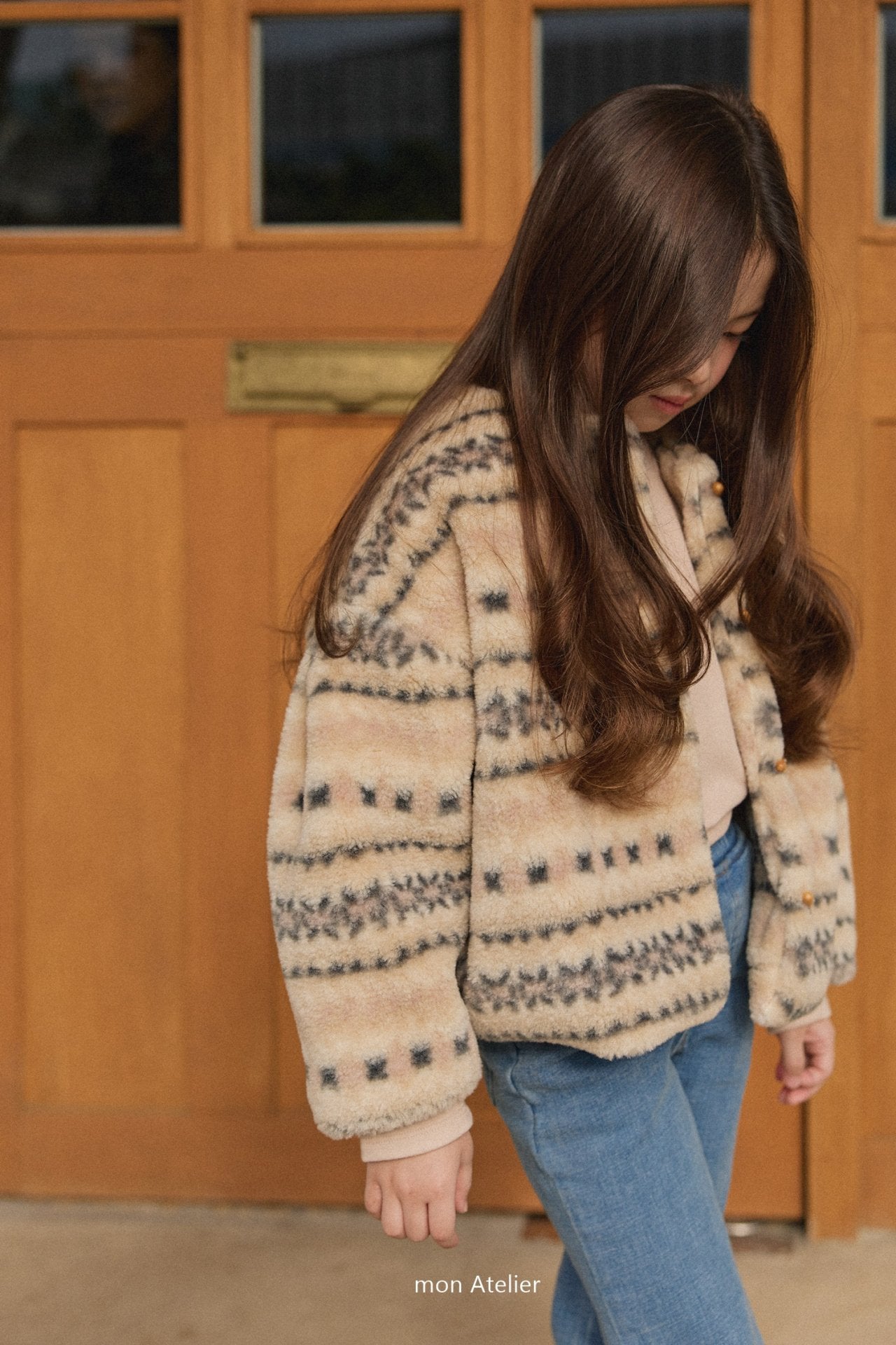 【韓国直送便】nordic cardigan / 90-130cm相当 /  mon atelier  2024winter / ko324