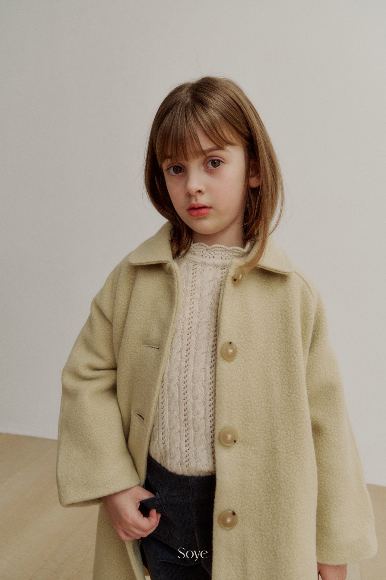 【韓国直送便】 Soy coat / 2color / 80-120cm相当 / soye kids 2024winter / ko338