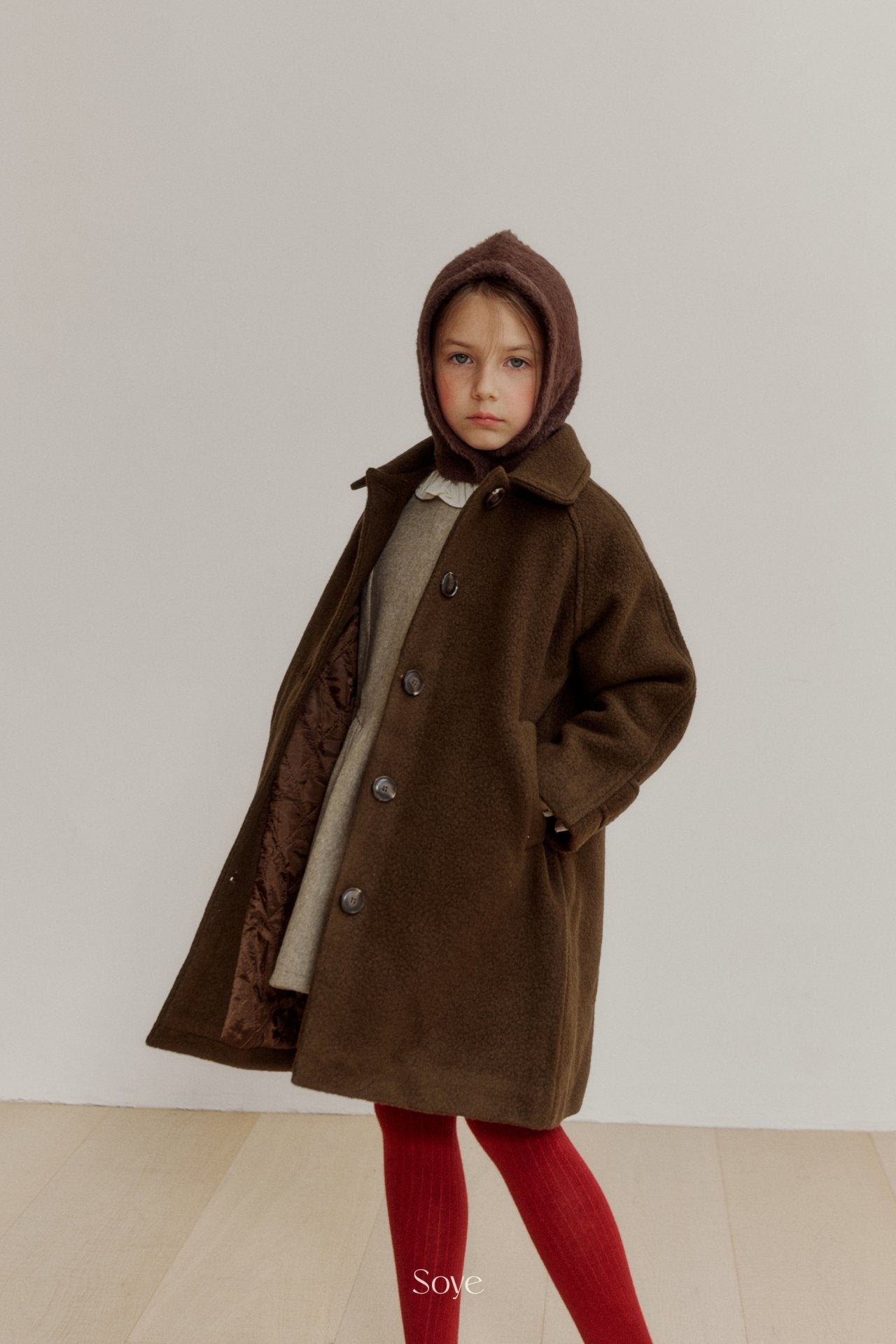 【韓国直送便】 Soy coat / 2color / 80-120cm相当 / soye kids 2024winter / ko338