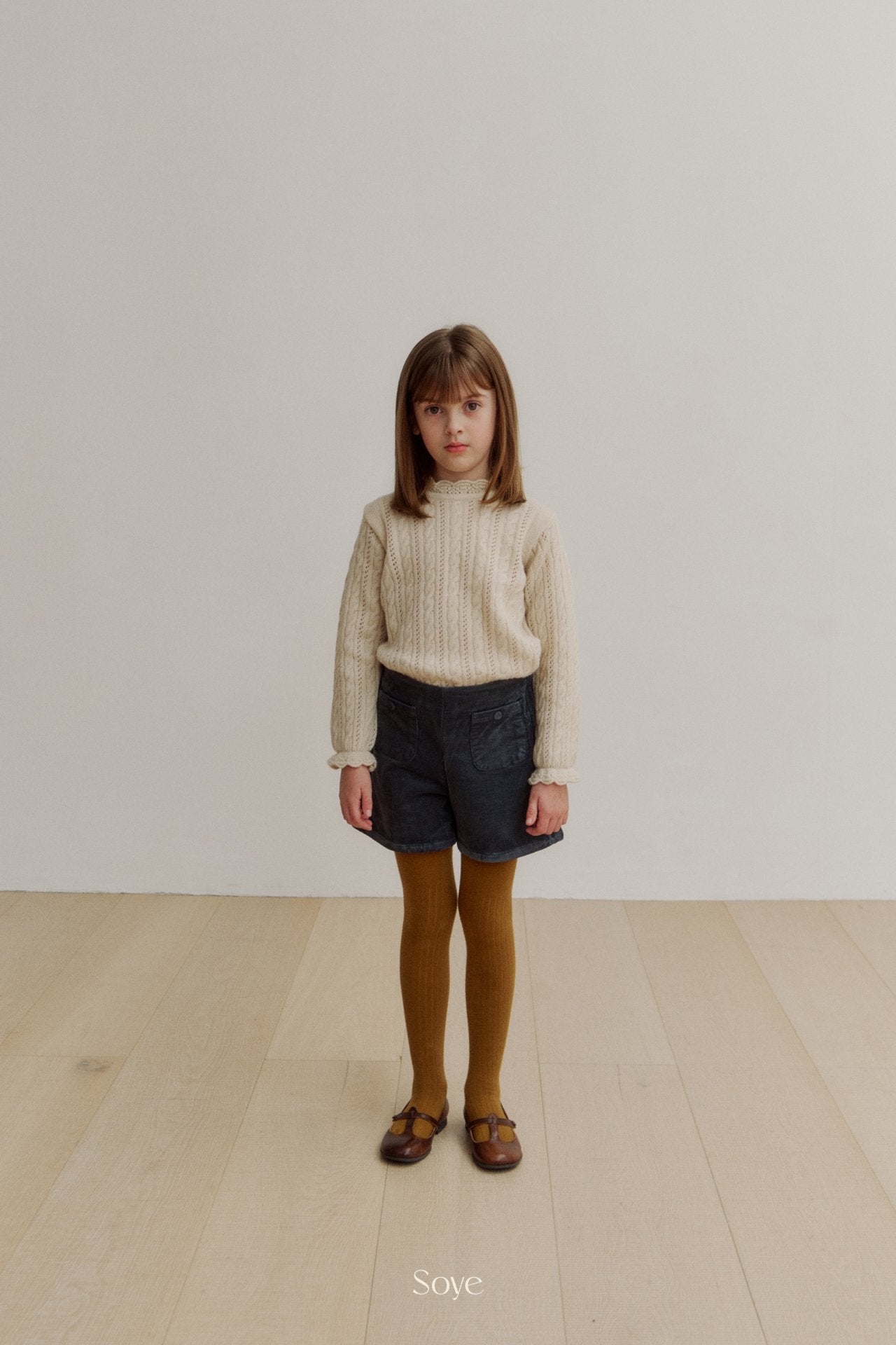 【韓国直送便】frill knit / 2color / 80-120cm相当 / soye kids 2024winter / ko339