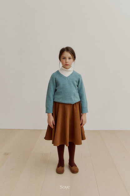 【韓国直送便】Pebble Skirt  / 80-120cm相当 / soye kids 2024winter / ko341