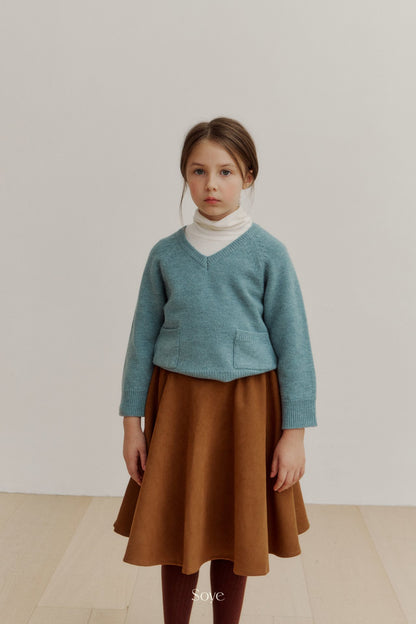 【韓国直送便】Pebble Skirt  / 80-120cm相当 / soye kids 2024winter / ko341