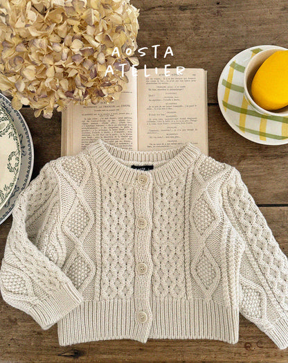 【韓国直送便】Baby & Kids Knit Cardigan/ 韓国子供服 AOSTA 2025春夏 / ko423