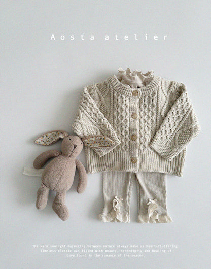 【韓国直送便】Baby & Kids Knit Cardigan/ 韓国子供服 AOSTA 2025春夏 / ko423