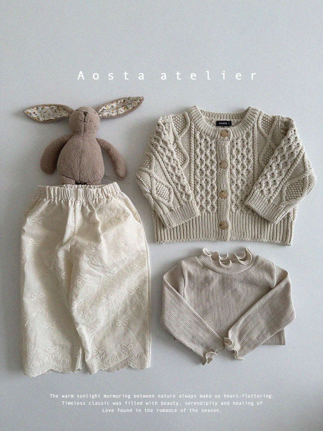 【韓国直送便】Baby & Kids Knit Cardigan/ 韓国子供服 AOSTA 2025春夏 / ko423