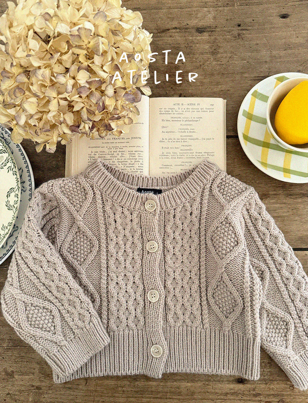 【韓国直送便】Baby & Kids Knit Cardigan/ 韓国子供服 AOSTA 2025春夏 / ko423