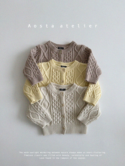 【韓国直送便】Baby & Kids Knit Cardigan/ 韓国子供服 AOSTA 2025春夏 / ko423