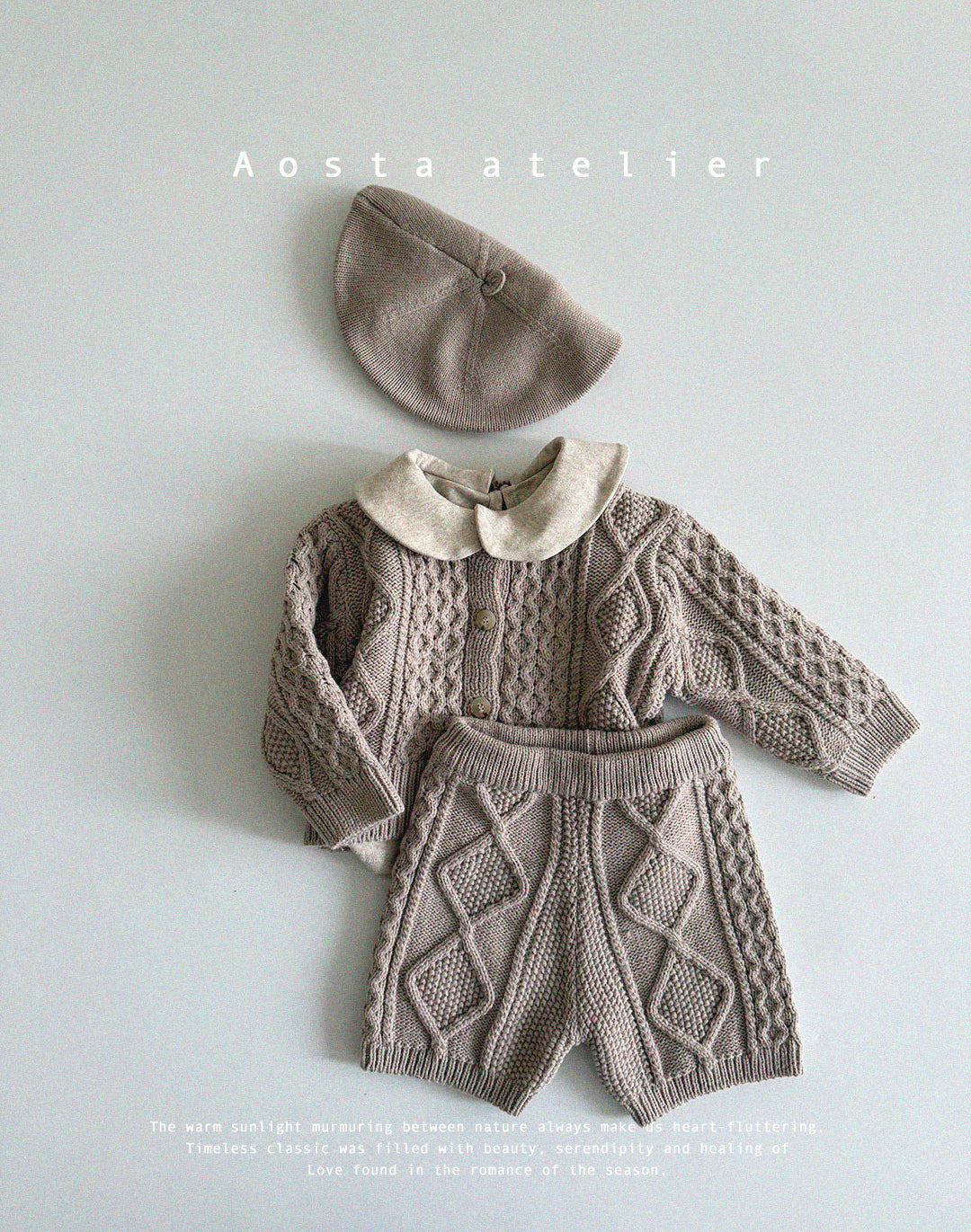 【韓国直送便】Baby & Kids Knit Cardigan/ 韓国子供服 AOSTA 2025春夏 / ko423