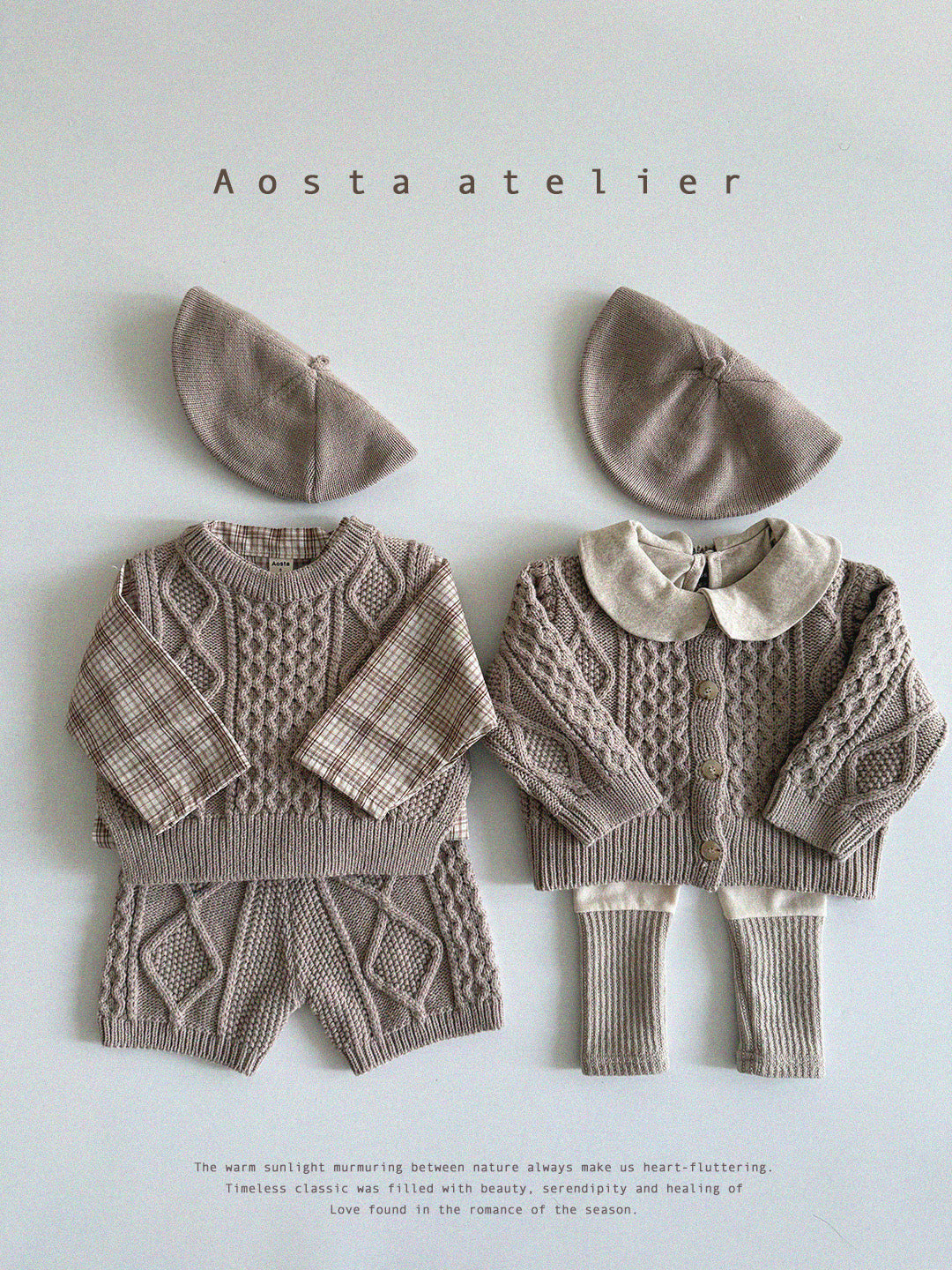 【韓国直送便】Baby & Kids Knit Cardigan/ 韓国子供服 AOSTA 2025春夏 / ko423